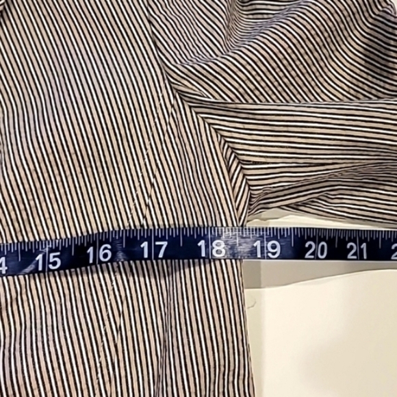 Sigrid Olsen Duo Color Seersucker 100% Cotton Striped Short Jacket Gray 6 - Picture 14 of 16